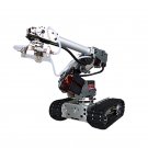 6 DOF Metal Aluminum Alloy Mechanical Arm Six-axis Robot 201 Arduinos with Tank Crawler Chassis
