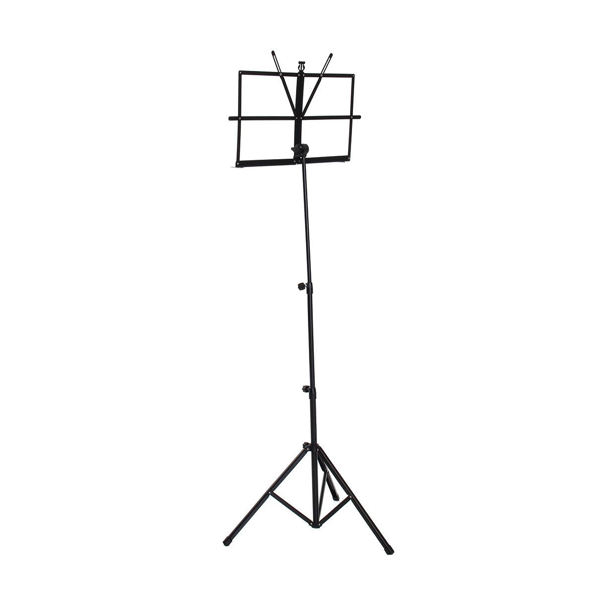 Adjustable Foldable Sheet Music Violin Stand Holder Tripod Base Metal with Carry Bag