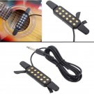 Adjustable Volume 12 Hole Sound Pickup Microphone Wire Amplifier Speaker for Acoustic Guitar With Co