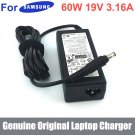 Genuine Original 60W 19V 3.16A AC Adapter Charger Power Supply for SAMSUNG NP305E5AI AD-6019R PA-160