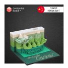 Chinese Dragon Boat Omoshiroi Block 3D Memo Pad with Pen Holder