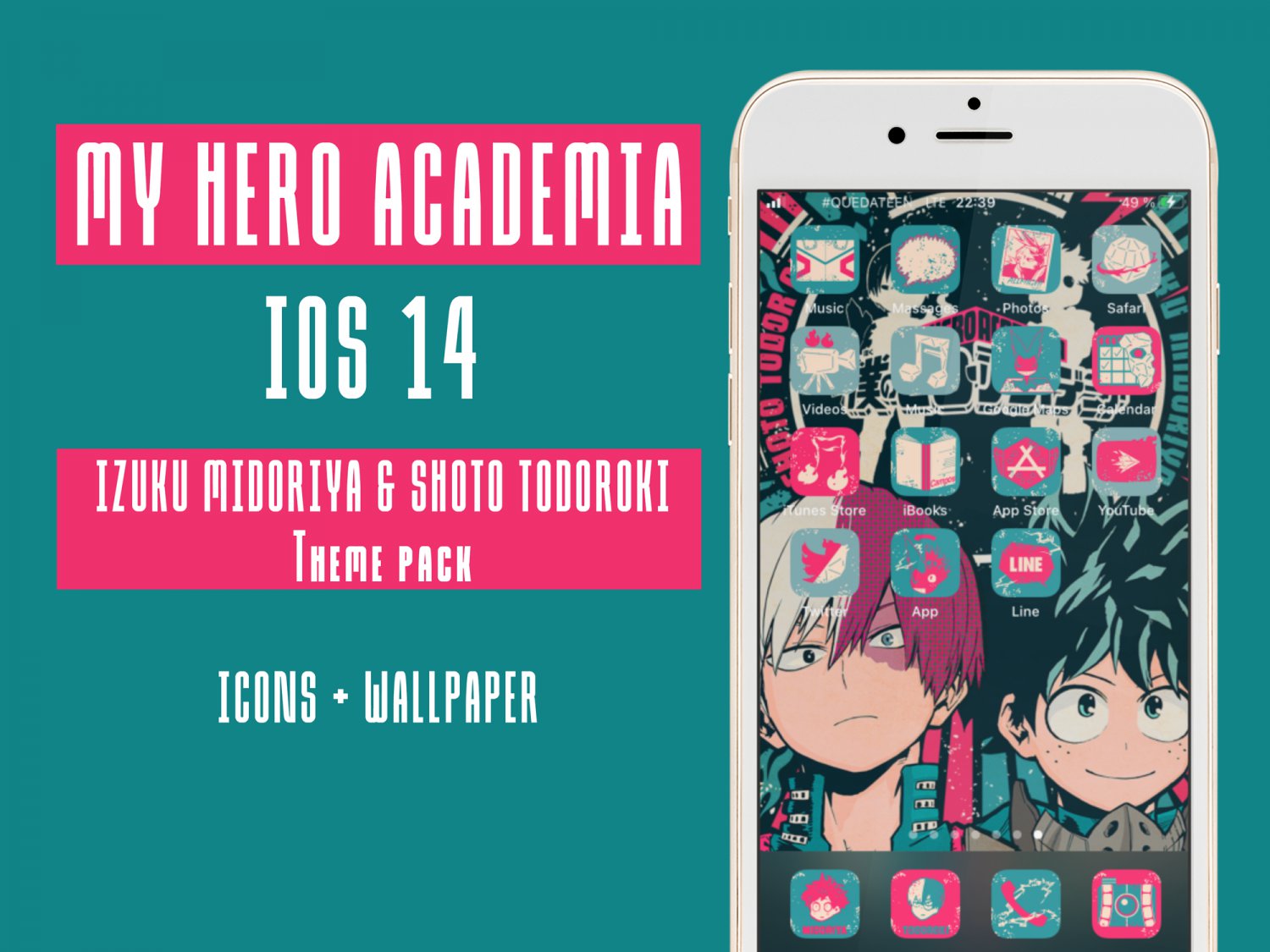 My Hero Academia ( phone icons & wallpaper) | Anime Amino