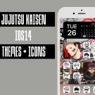 IOS 14 Jujutsu Kaisen Iphone Home Screen Theme - IOS14 Anime App Icons and Wallpaper
