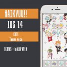 IOS 14 Cute Anime App Icons - Haikyuu Aesthetic Iphone Home Screen - IOS14 App Covers
