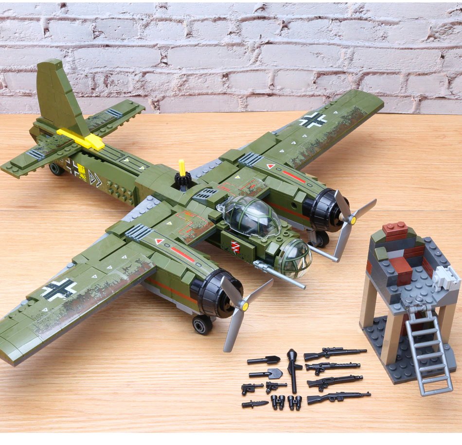 Custom WW2 Military Bomber Plane Set | Lego Alternative MOC Planes