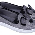 Children's Slides / Kids Shoes / Girls Ballet Shoes Silver Original