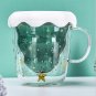 Cute Christmas Tree Double Glass Coffee Cup