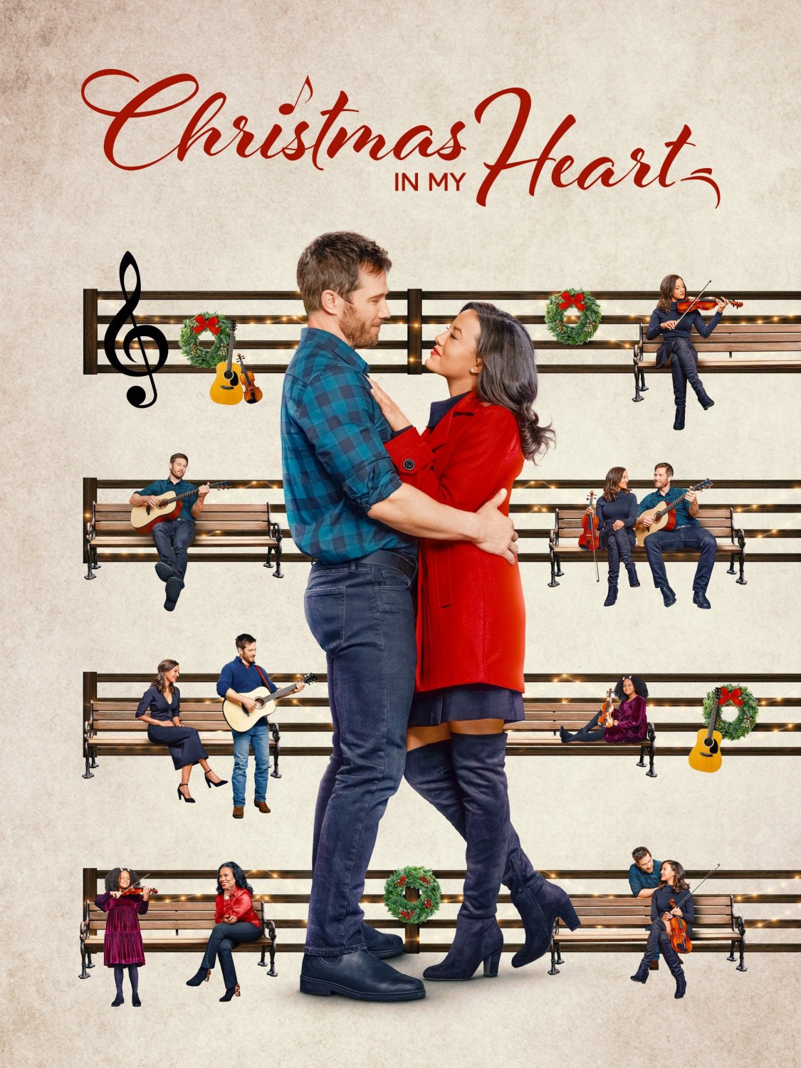 Christmas In My Heart DVD 2021 Hallmark Movie Heather Hemmens Luke