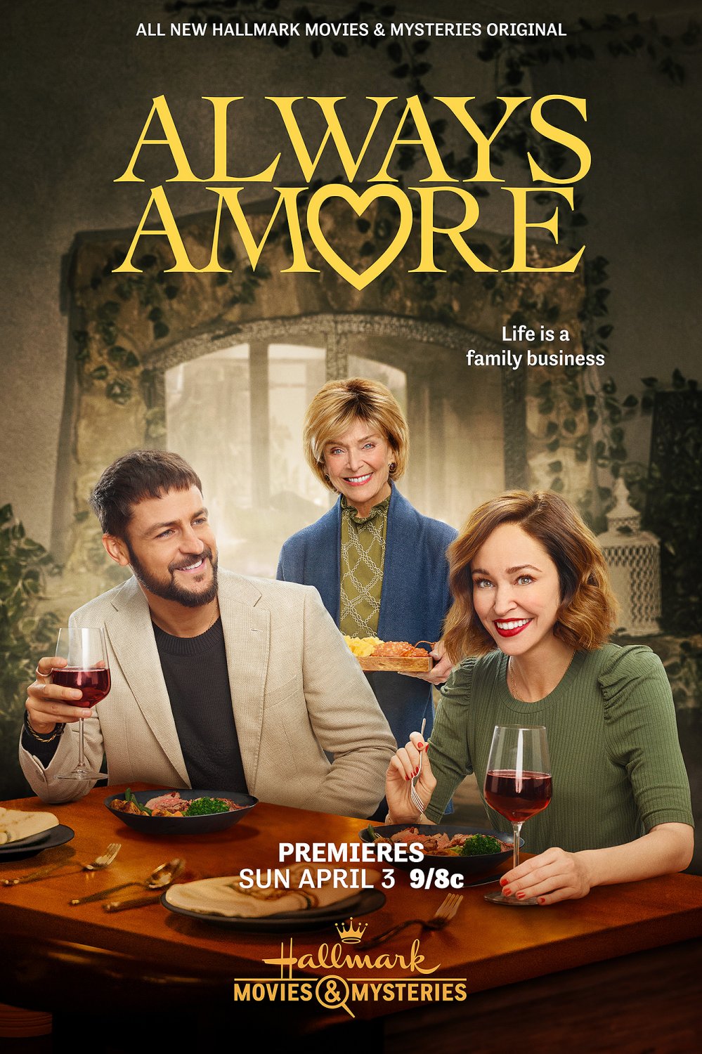 Always Amore Dvd 2022 Hallmark Movie Autumn Reeser Tyler Hynes 