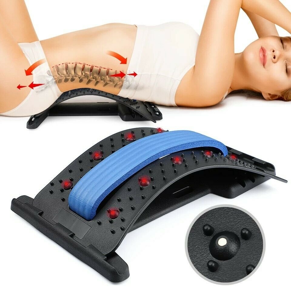 your back suffers, Lumbar Massager Ideal for stretching your back.