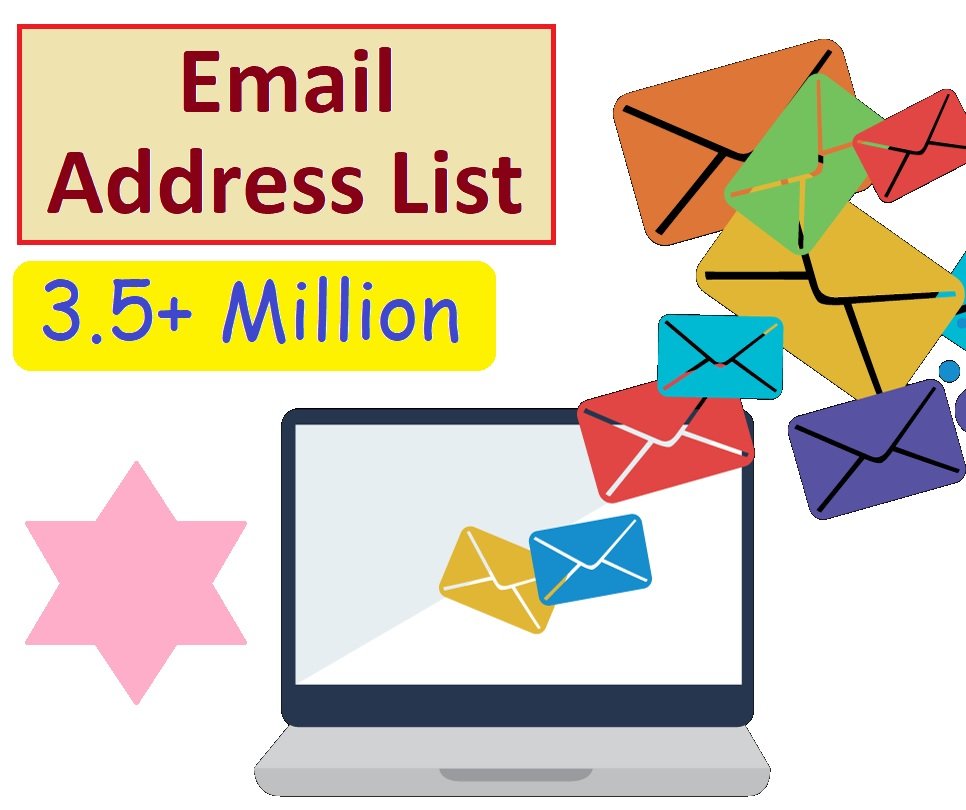 3.5 million email list database for email marketing campaign