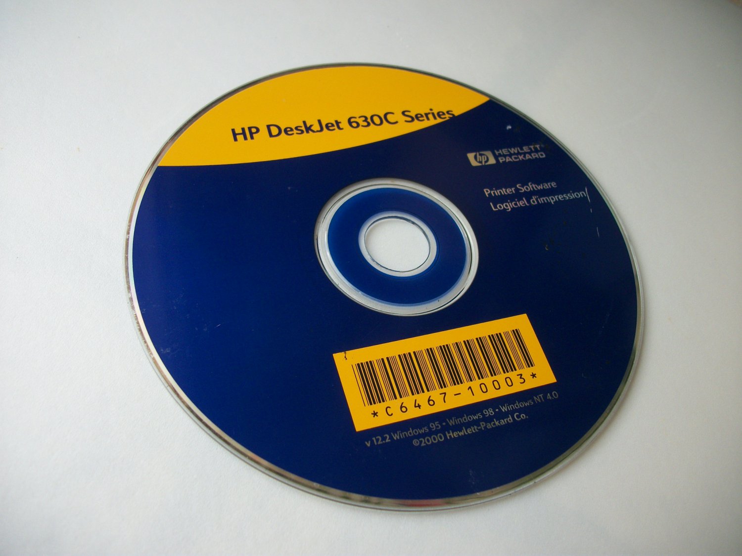 HP Deskjet 630C Series Printer Software Installation CD
