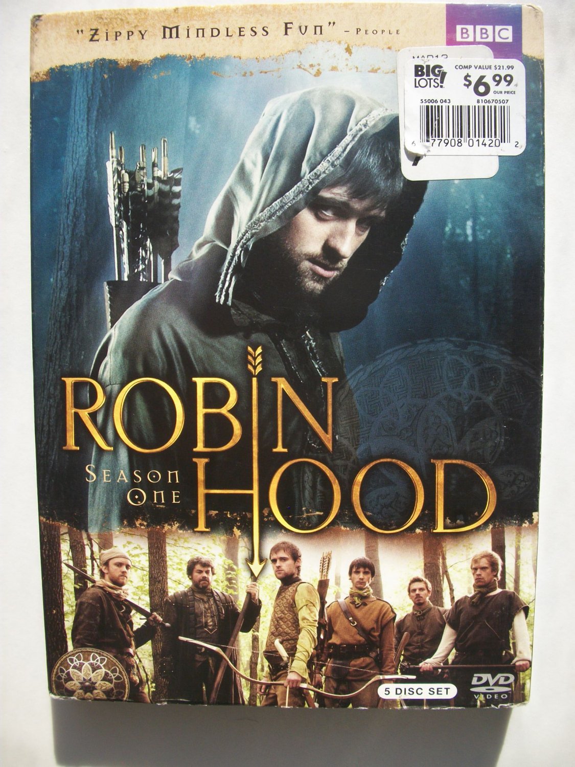 NEW ROBIN HOOD BBC SEASON 1 COMPLETE 5 DISC SET JONAS ARMSTRONG 2013