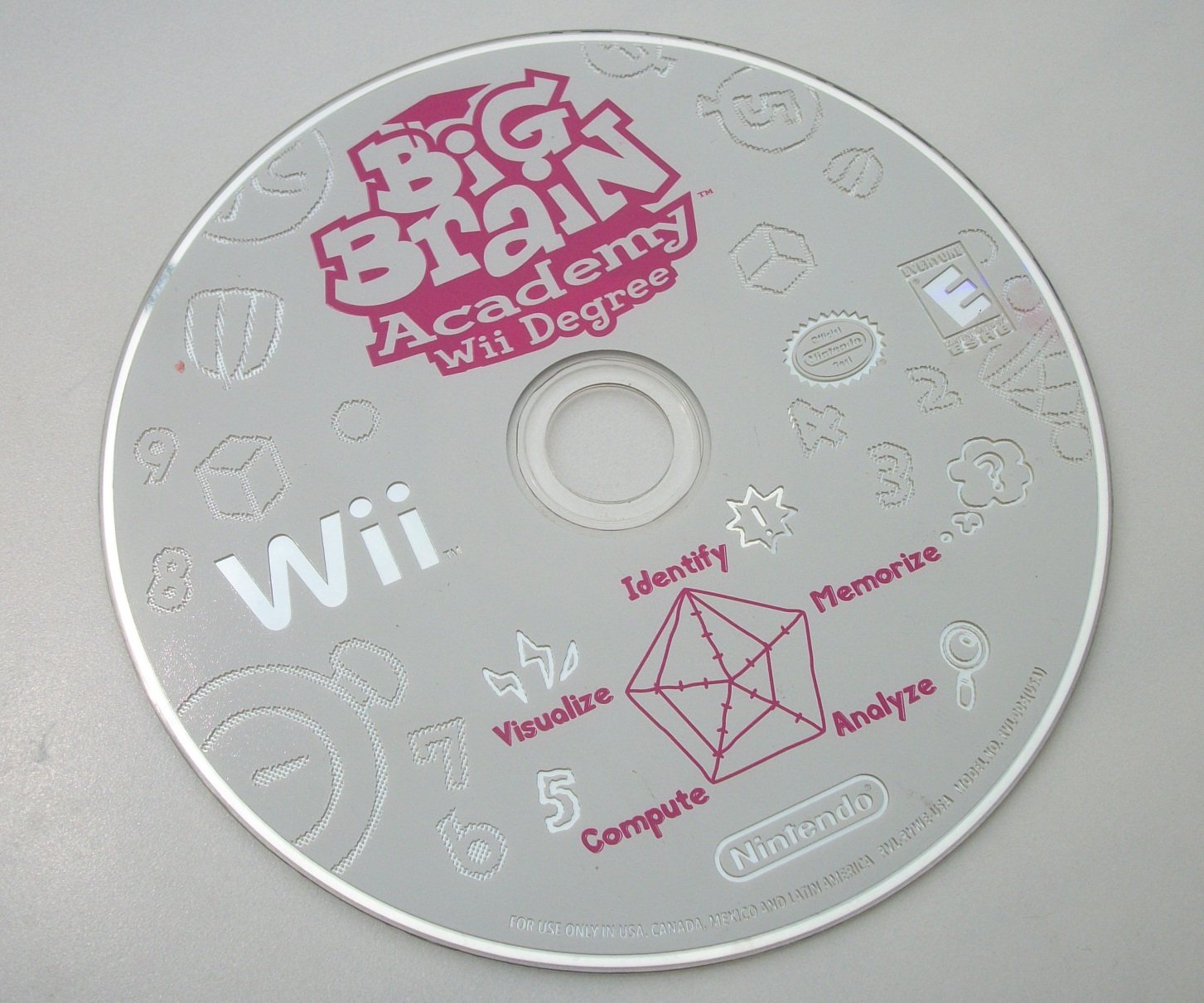 BIG BRAIN ACADEMY WII DEGREE NINTENDO WII GAME DISC