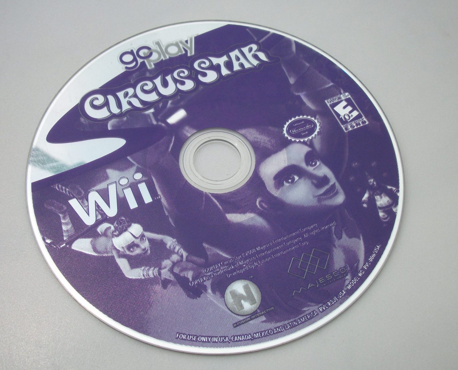 Go Play Circus Star (Nintendo Wii, 2009 Disc Only