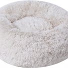 Dog Bed Cat Bed Cushion Bed Faux Fur Donut Cuddler for Dog Cat Joint-Relief and Improved Sleep