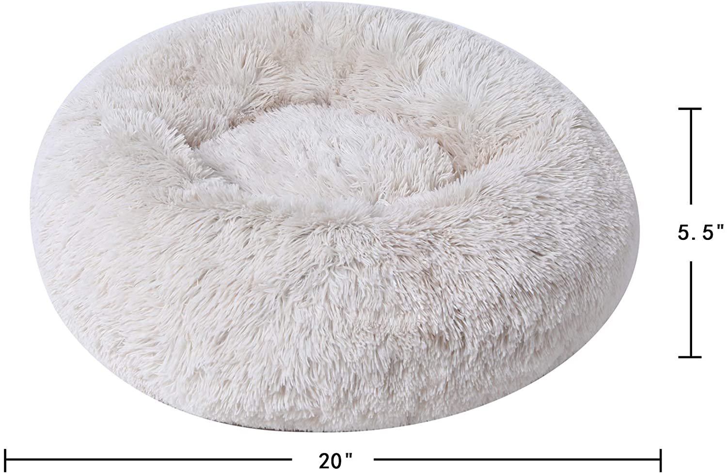 Dog Bed Cat Bed Cushion Bed Faux Fur Donut Cuddler for Dog Cat JointRelief and Improved Sleep