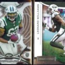 LEONARD WILLIAMS 2015 Topps Finest Rookie + 2018 Panini R&S. JETS