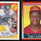 PERCY SNOW 1990 Fleer Draft #342 + 1990 Score Rookie #606. CHIEFS