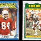 J. T. SMITH 1987 Topps + 1988 Topps 1000 Yard Club Inserts. CARDS