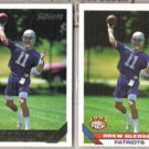 DREW BLEDSOE 1993 Topps Draft GOLD Insert w/ sister #130. PATRIOTS