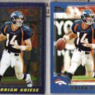 BRIAN GRIESE 2000 Topps Chrome w/ sister. BRONCOS