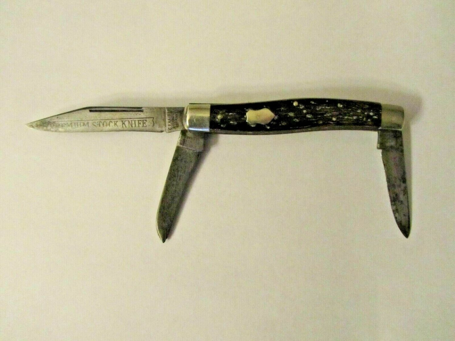 PREMIUM STOCK KNIFE EIG CUTLERY SOLINGEN 3 BLADE POCKET GERMANY