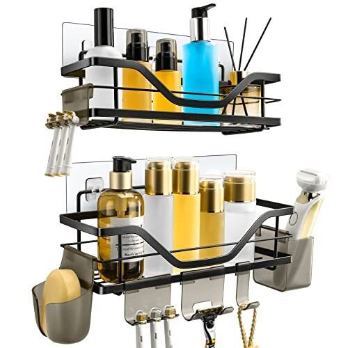 Shower Caddy Adhesive No Drilling Shelf Stainless Steel Shower