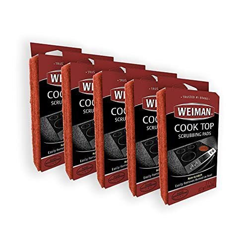 Weiman Glass Stove Top Complete Cleaning Kit Cleaner Scrubber & Scraper