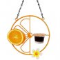 FORUP Oriole Bird Feeder for Outdoors Jelly and Oranges Orange Fruit Oriole