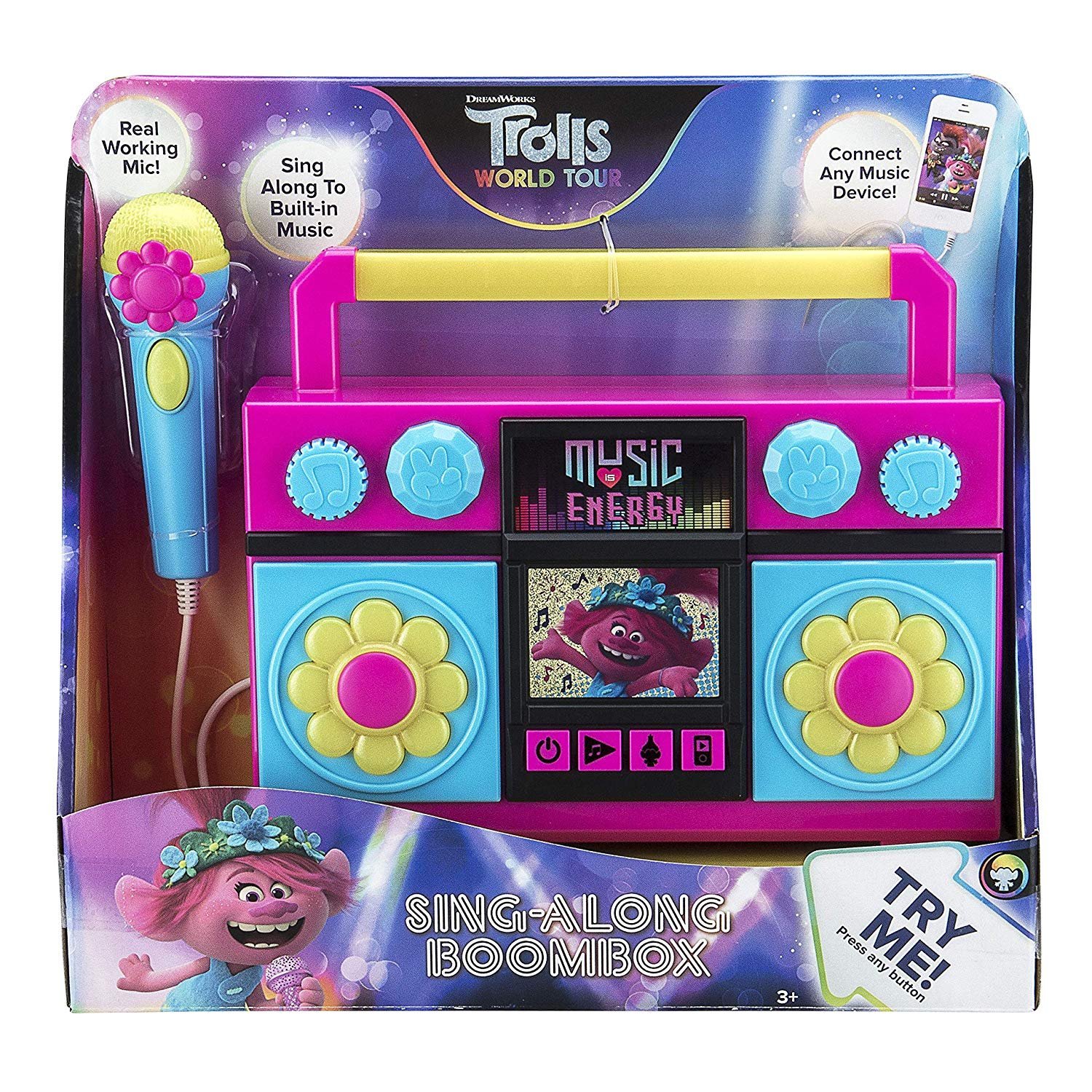 DreamWorks Trolls World Tour Sing-Along Boombox