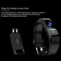 115plus Bluetooth Smart Watch Heart Rate Blood Pressure Monitor Fitness Tracker Bracelet, Black