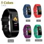 115plus Bluetooth Smart Watch Heart Rate Blood Pressure Monitor Fitness Tracker Bracelet, Black