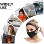 10pcs Thin Face Sponge Mask Washable Breathable Reusable Windproof Dust-Resistant black_10PCS