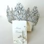 Bridal crown hairpiece Crystal crown headband Wedding tiara for bride