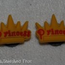 Set of 2 Disney Princess Crown Croc Shoe Charms