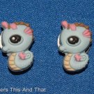 Set of 2 Littlest Pet Shop Seahorse Croc Shoe Charms