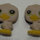 Set of 2 Littlest Pet Shop Baby Duck Croc Shoe Charms