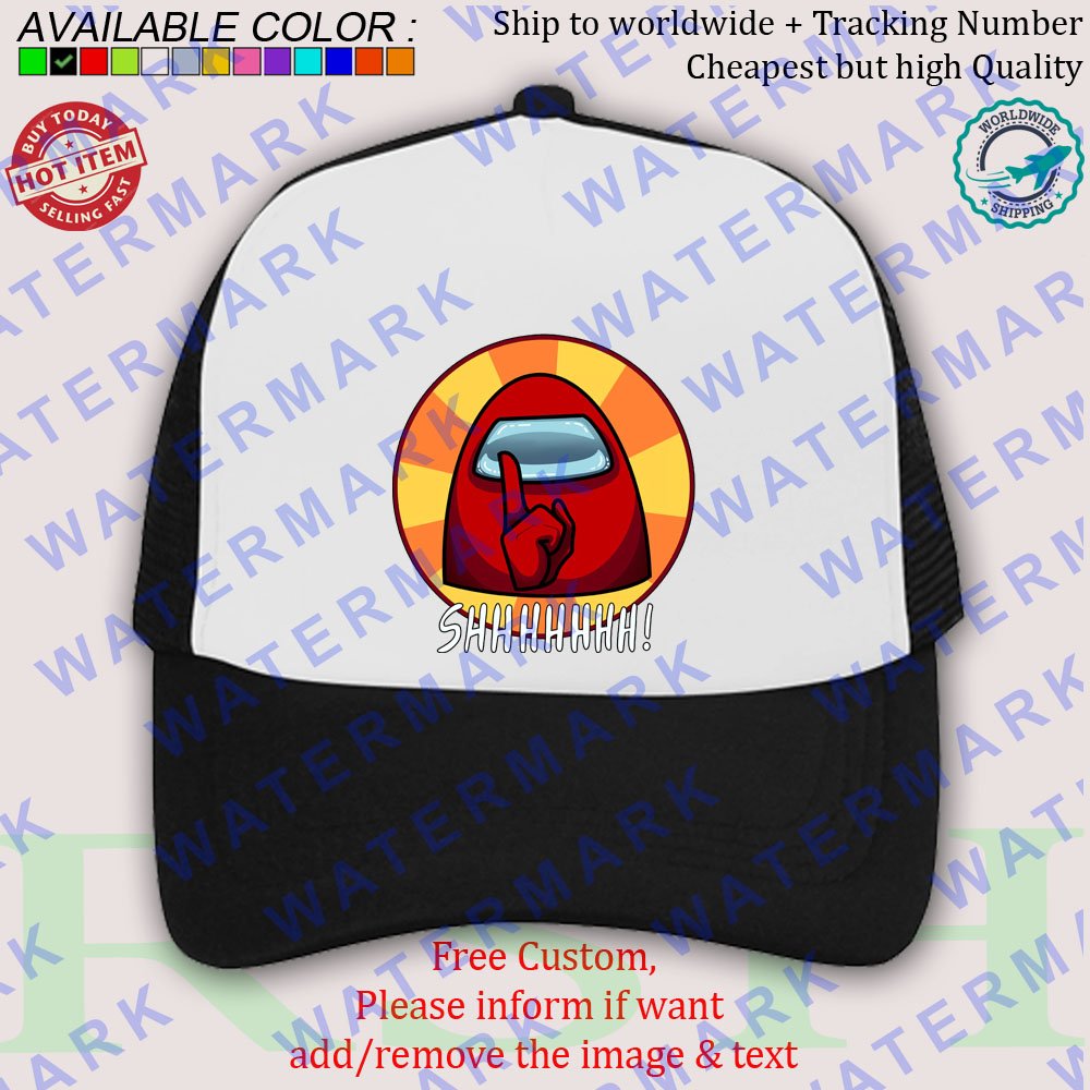 5 among us impostor game hats caps