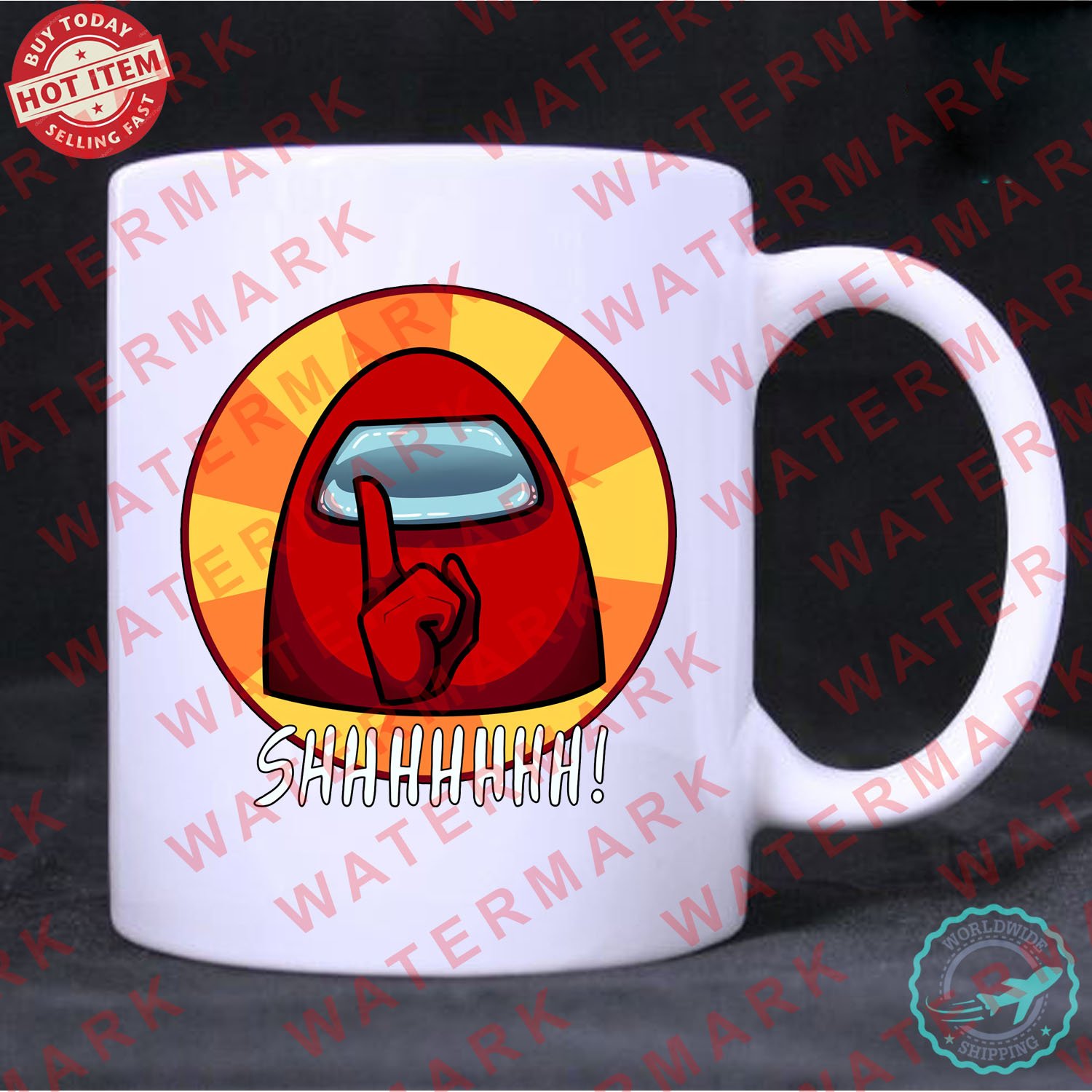 5 among us impostor game mug