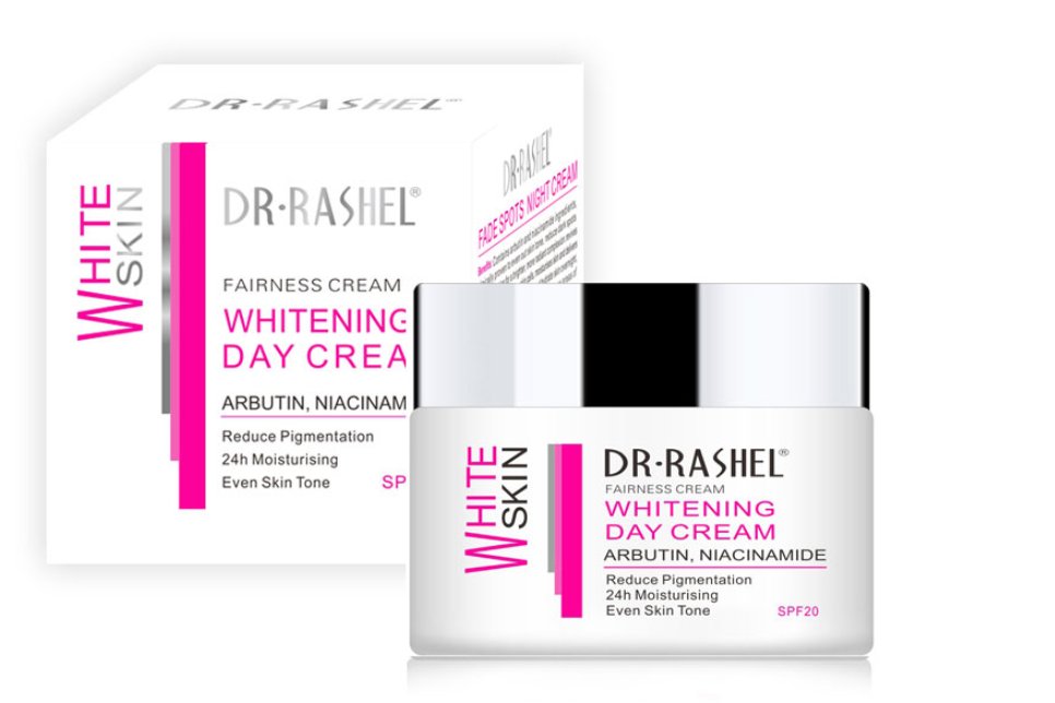 2PCS Dr Rashel Day Cream Fades Dark Spots Discoloration Even Skin Tone & Moisturizers