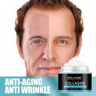 Crema facial para hombre Colágeno antiarrugas - Crema con ácido hialurónico y vi