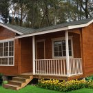 one floor wooden house prefab cabin timber frame house