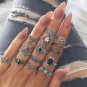 Luxury Hyperbole Charm Rhinestone Enamel  Elegant Ring Set Wedding Statement Jewelry Gift