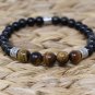 Tiger Eye with Obsidian Bracelet