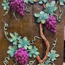 Grape vine clay art on canvas