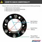 4x 1.5" Wheel Spacers 6x5.5" M14x1.5 Adapters Fits Chevy Suburban 1500