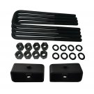 95-99 Tahoe 4WD 1" Rear Suspension Lift Solid Steel Blocks + 12" U Bolts