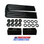 Titan 2" Rear Suspension Lift Solid Cast Iron Blocks + Extra Long 10" U Bolt