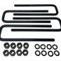 Titan 2" Rear Suspension Lift Solid Cast Iron Blocks + Extra Long 10" U Bolt
